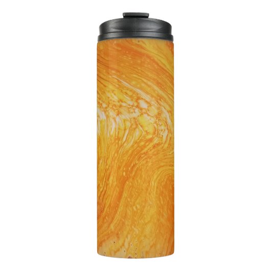 Thermische Mok - Rippels van geel (Voorkant)