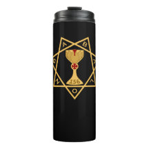 Thermische Mok Star van Babalon Gold Logo