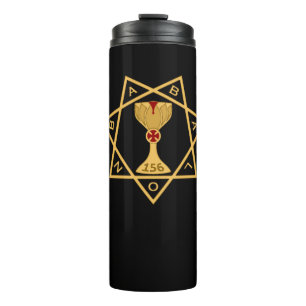 Thermische Mok Star van Babalon Gold Logo