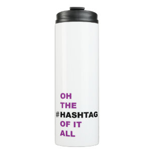 Thermische reiskoffiebeker voor sociale media thermosbeker