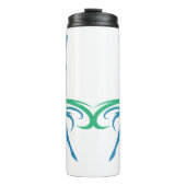 Thermische reismok met een levendige danser thermosbeker (Voorkant)