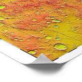 Thermische traagheidskaart van het Mars-Poster Poster (Hoek)