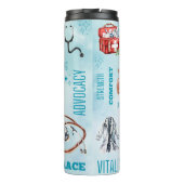 Thermische trilling bij zenuwleven thermosbeker (Achterkant)