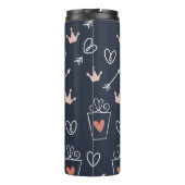 Thermische trommel met handgeschreven vormen thermosbeker (Achterkant)