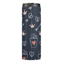 Thermische trommel met handgeschreven vormen