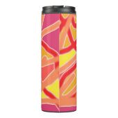 Thermische trommel - Roze Chaos in het Ontwerp van Thermosbeker (Achterkant)