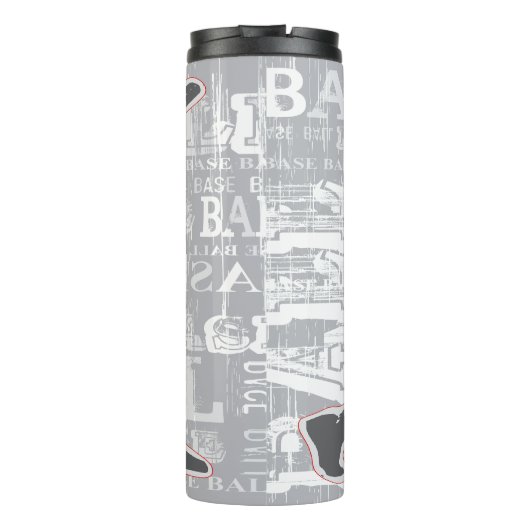 Thermische trommel van de honkbalspeler thermosbeker (Achterkant)