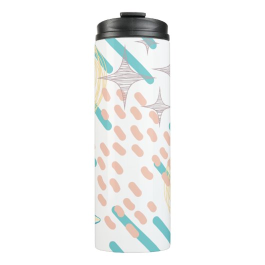 thermische trommellijnen en -vormen thermosbeker (Voorkant)