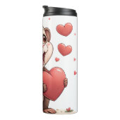 Thermische Tumbler Aap Rode Harten Thermosbeker (Geroteerd rechts)