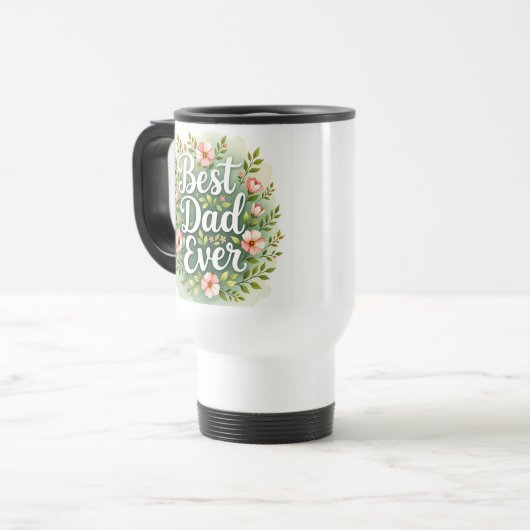 Thermische Tumbler "Beste vader ooit" - Vaderdag c Reisbeker (Voorkant links)