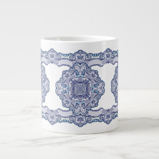 Thermische Tumbler blauw China geïnspireerd Grote Koffiekop