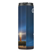 Thermische Tumbler - Blauw - God Ziet Mij Thermosbeker (Achterkant)