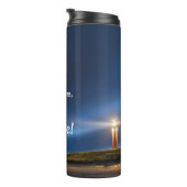 Thermische Tumbler - Blauw - God Ziet Mij Thermosbeker (Geroteerd rechts)