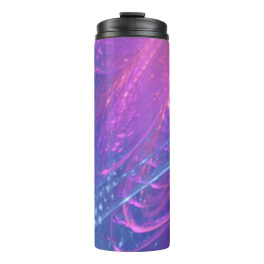 Thermische Tumbler Blauwe Magenta Asymmetrische fr Thermosbeker (Voorkant)