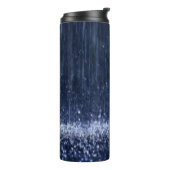 Thermische Tumbler Blauwe Regen Thermosbeker (Gedraaid links)
