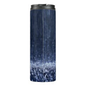 Thermische Tumbler Blauwe Regen Thermosbeker (Achterkant)