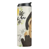 Thermische Tumbler Bloem Vintage Thermosbeker (Gedraaid links)