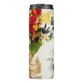 Thermische Tumbler Bloem Vintage Thermosbeker (Achterkant)