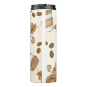 Thermische Tumbler crème kleur Thermosbeker (Achterkant)