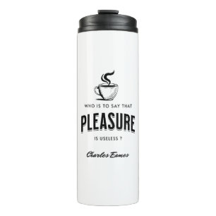 Thermische Tumbler Eames citaat Plezier cadeau Thermosbeker