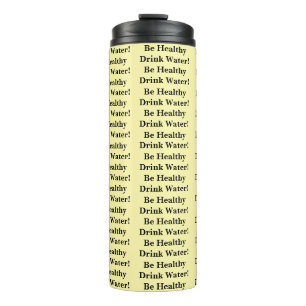 Thermische tumbler effen baby geel Blijf gezond wa Thermosbeker