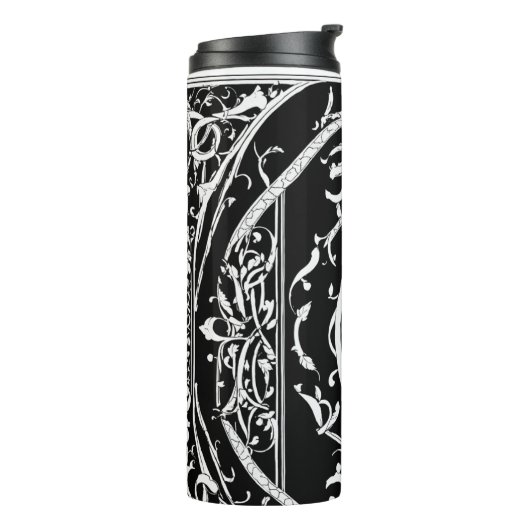 Thermische tumbler: Elegant niets spoor Thermosbeker (Gedraaid links)