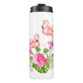 Thermische Tumbler-Flamingo Thermosbeker (Voorkant)