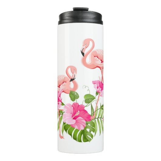 Thermische Tumbler-Flamingo Thermosbeker (Voorkant)