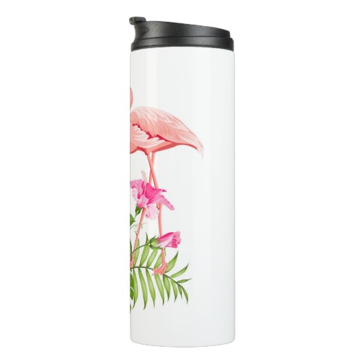 Thermische Tumbler-Flamingo Thermosbeker (Geroteerd rechts)