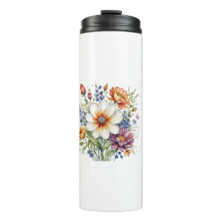 Thermische Tumbler Floral ontwerp Thermosbeker