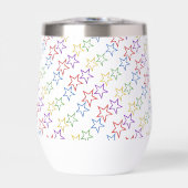 Thermische tumbler - gekleurde sterren (Voorkant)