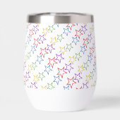 Thermische tumbler - gekleurde sterren (Achterkant)