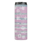 Thermische Tumbler – Gingham Orchard Thermosbeker (Achterkant)