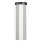 Thermische Tumbler Grijs & Wit Streep Thermosbeker (Achterkant)