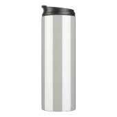 Thermische Tumbler Grijs & Wit Streep Thermosbeker (Geroteerd rechts)
