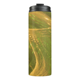 Thermische Tumbler Groen Geel Asymmetrisch Fractaa Thermosbeker