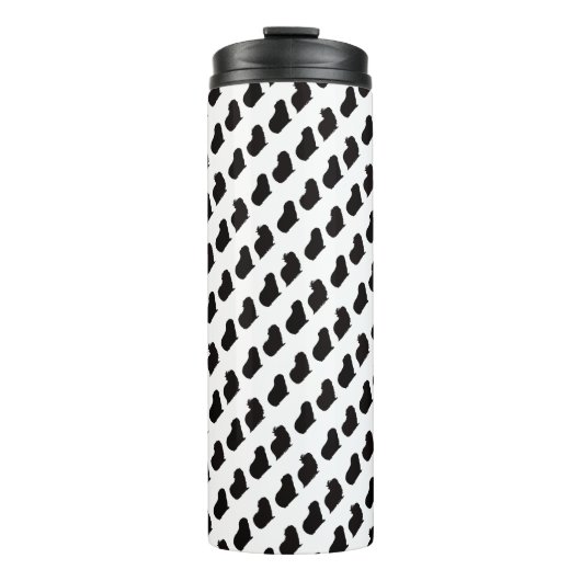 Thermische Tumbler Guinee Pig Silhouet Thermosbeker (Voorkant)