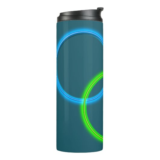 Thermische Tumbler - in elkaar grijpende ringen Thermosbeker (Gedraaid links)