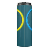 Thermische Tumbler - in elkaar grijpende ringen Thermosbeker (Achterkant)