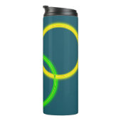 Thermische Tumbler - in elkaar grijpende ringen Thermosbeker (Geroteerd rechts)