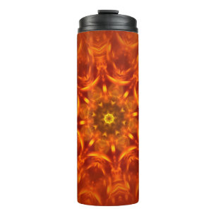 Thermische Tumbler Mandala Zonlicht Sinaasappel Pa Thermosbeker