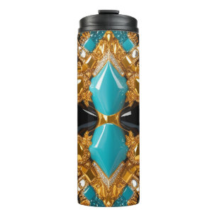 Thermische Tumbler met Bahamas kleuren Thermosbeker