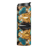Thermische Tumbler met Bahamas kleuren Thermosbeker (Gedraaid links)