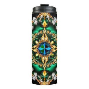 Thermische Tumbler met Braziliaanse kleuren Thermosbeker