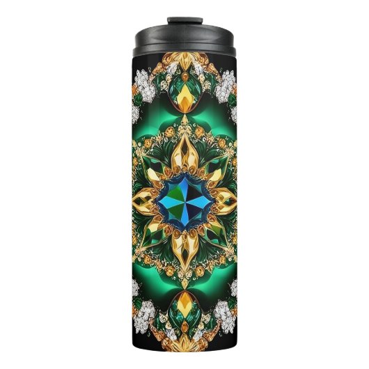 Thermische Tumbler met Braziliaanse kleuren Thermosbeker (Voorkant)