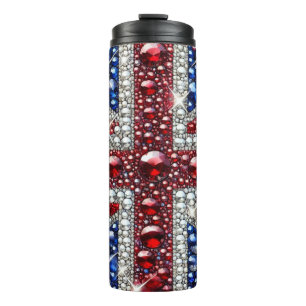 Thermische Tumbler met Britse kleuren Thermosbeker
