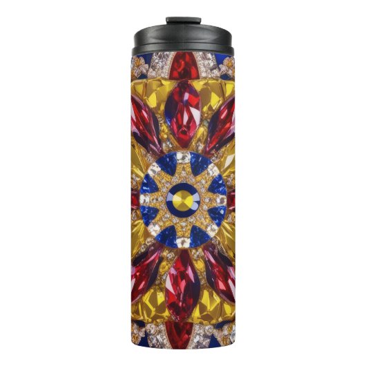 Thermische Tumbler met Colombiaanse kleuren Thermosbeker (Voorkant)