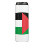 Thermische Tumbler met de vlag van Palestina Thermosbeker (Achterkant)