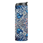 Thermische Tumbler met Franse kleuren Design Thermosbeker (Gedraaid links)