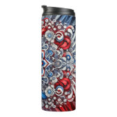 Thermische Tumbler met Franse kleuren Design Thermosbeker (Geroteerd rechts)
